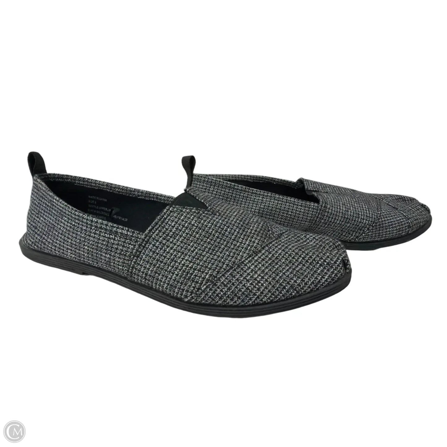 Shoes Flats By Serra In Black & Grey, Size: 9