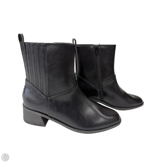 Boots Ankle Heels By Universal Thread In Black, Size: 9.5