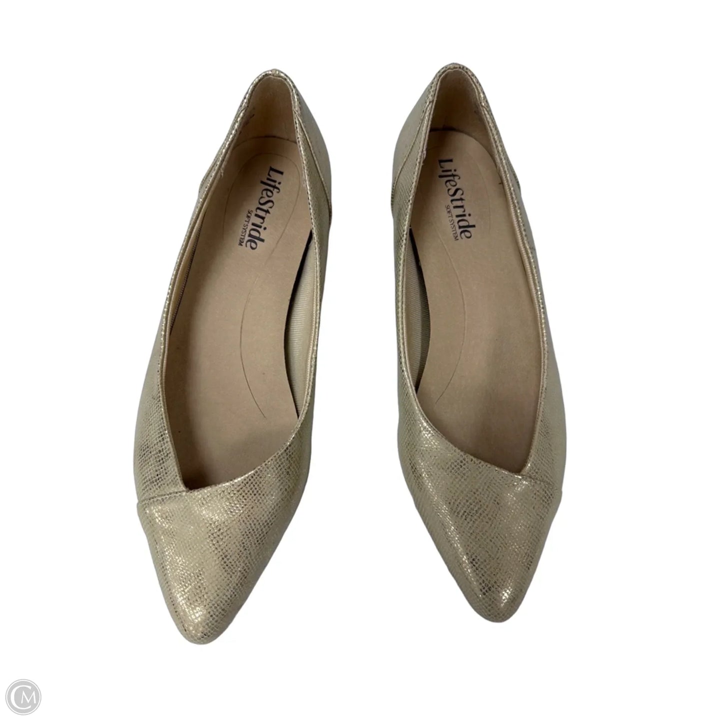 Shoes Flats By Life Stride In Gold, Size: 7.5