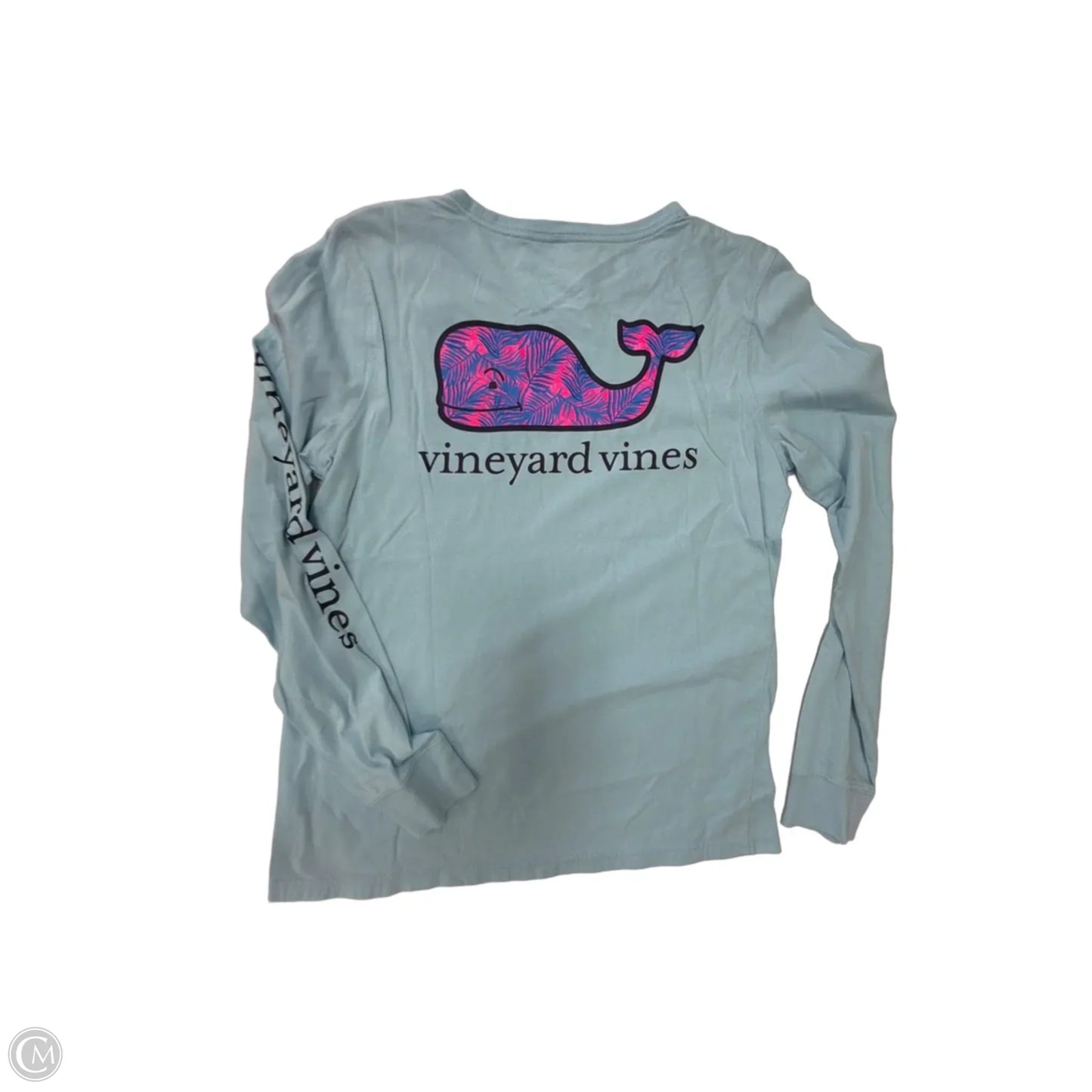 Top Long Sleeve By Vineyard Vines In Blue, Size: S