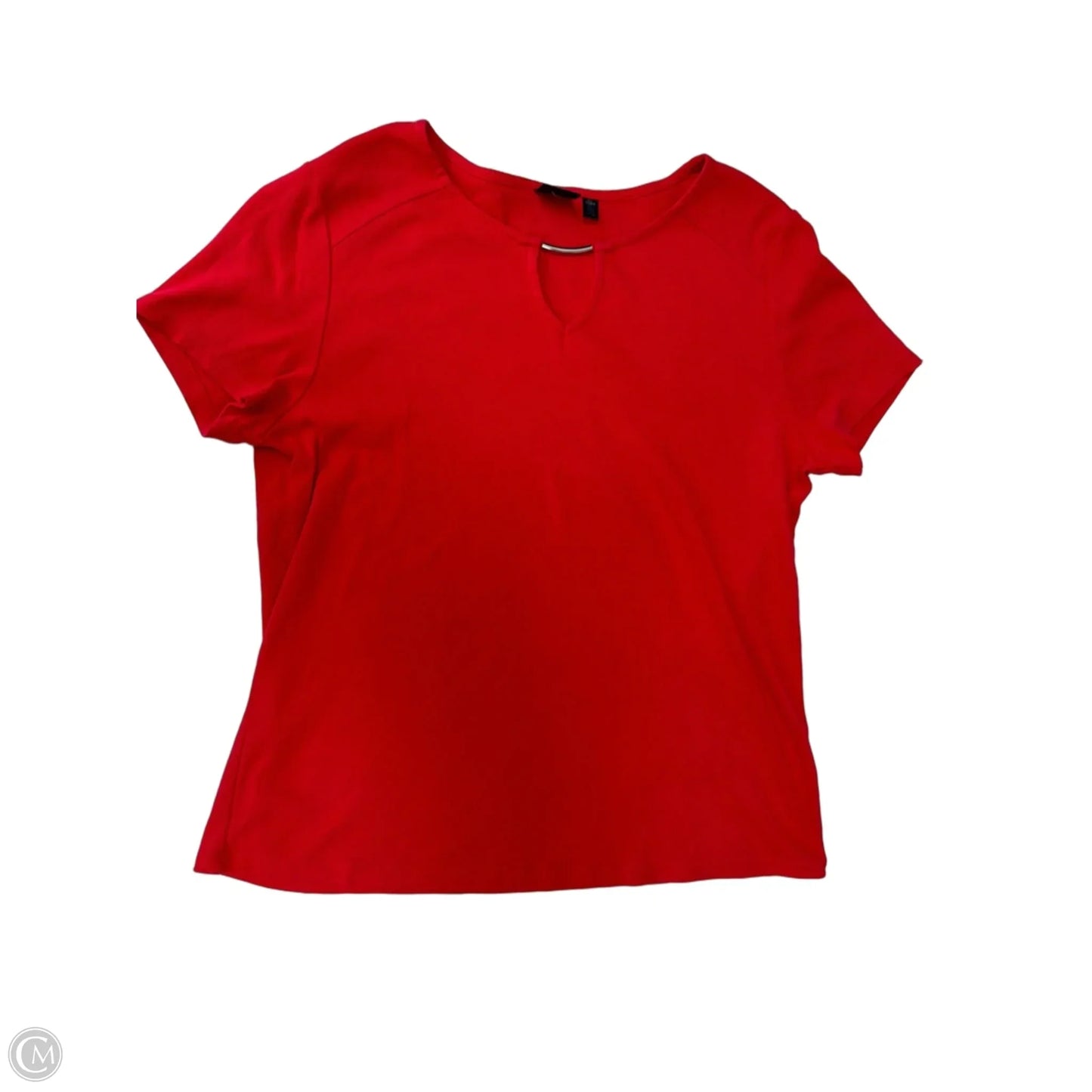 Top Short Sleeve By Rafaella In Red, Size: Xl