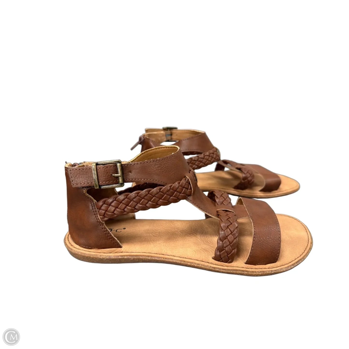 Sandals Flats By Boc In Brown, Size: 10