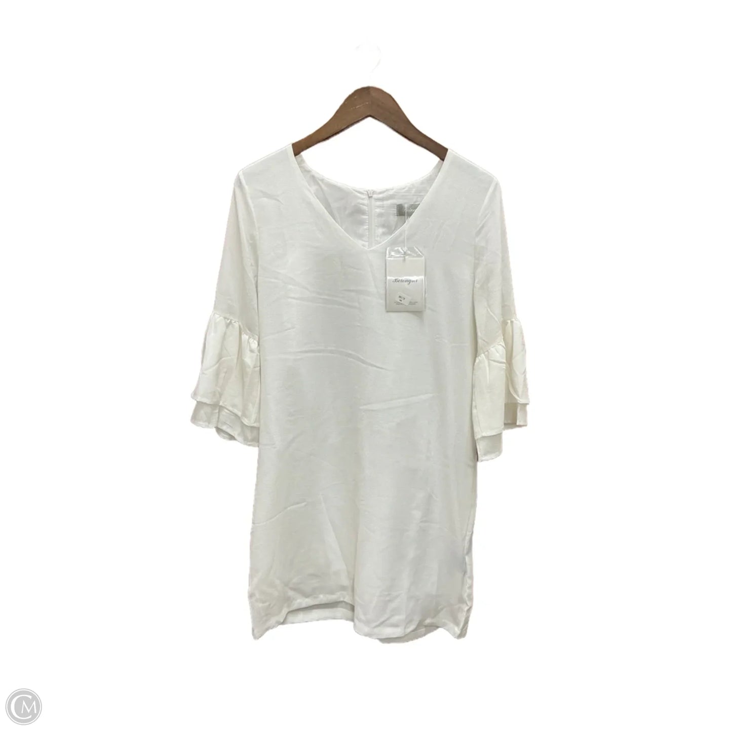 Dress Casual Midi By Belongsci In White, Size: M