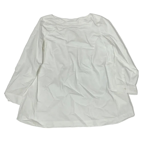 Tunic Long Sleeve By J. Jill In White, Size: L