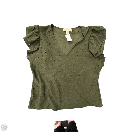 Top Short Sleeve By Michael By Michael Kors In Green, Size: L