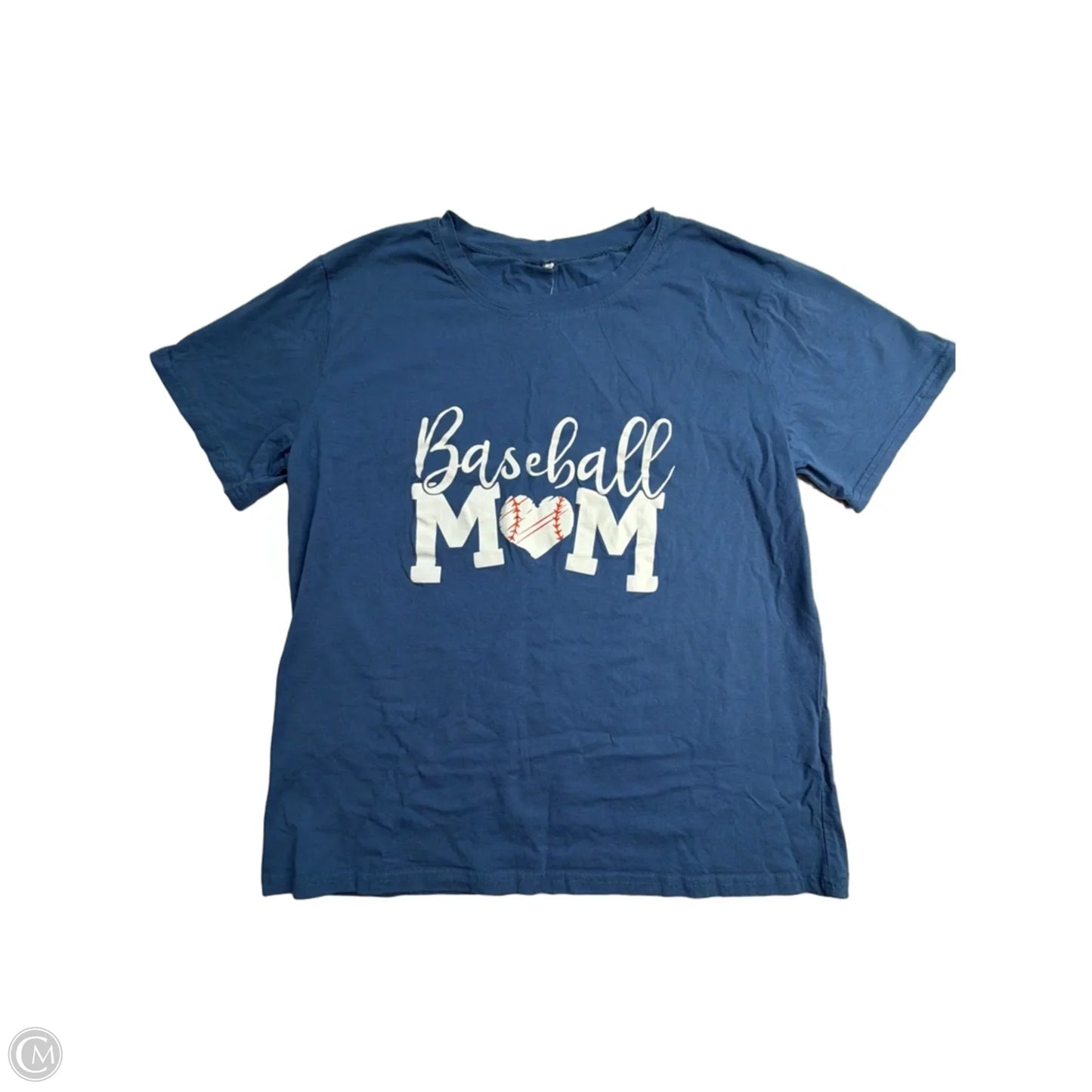 Top Short Sleeve By Clothes Mentor In Blue & Brown, Size: L