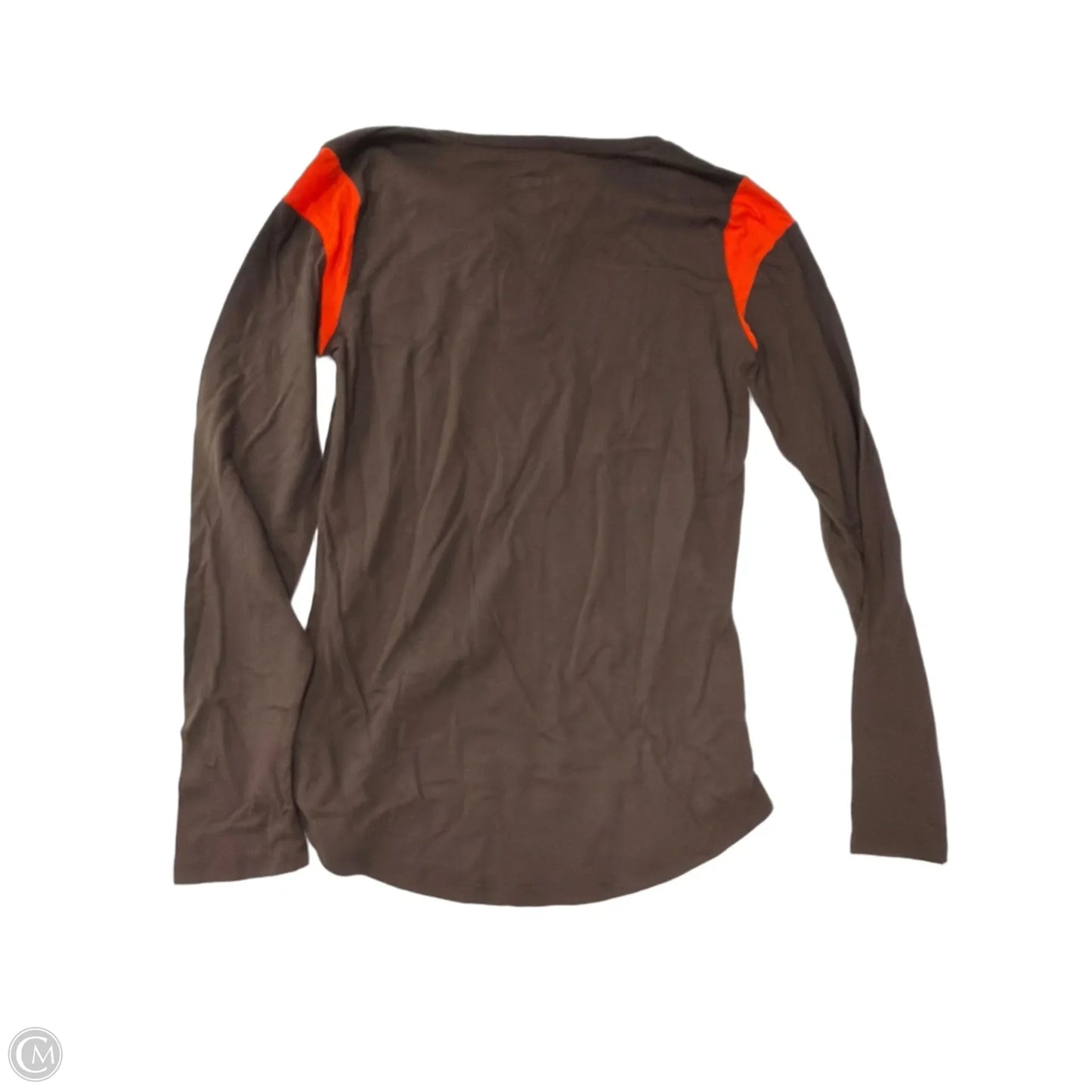 Top Long Sleeve By Fabletics In Brown, Size: M