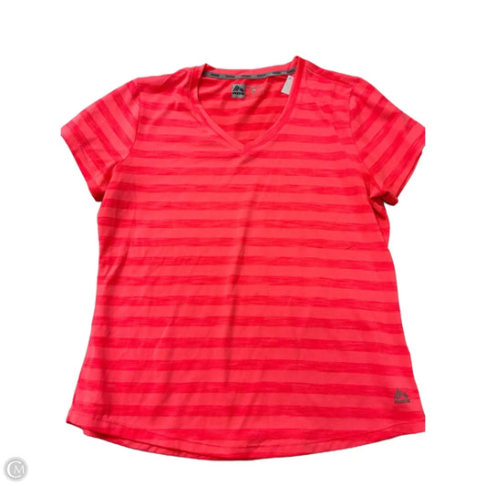 Athletic Top Short Sleeve By Rbx In Pink, Size: L