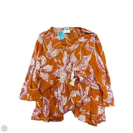 Top Short Sleeve By Maurices In Multi-colored, Size: 3x