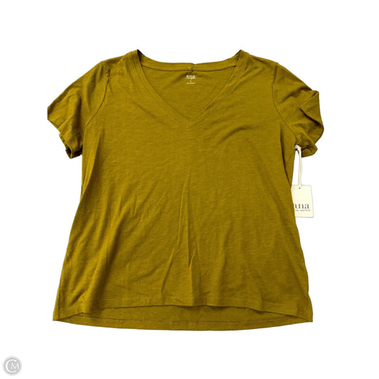 Top Short Sleeve Basic By Ana In Green, Size: L