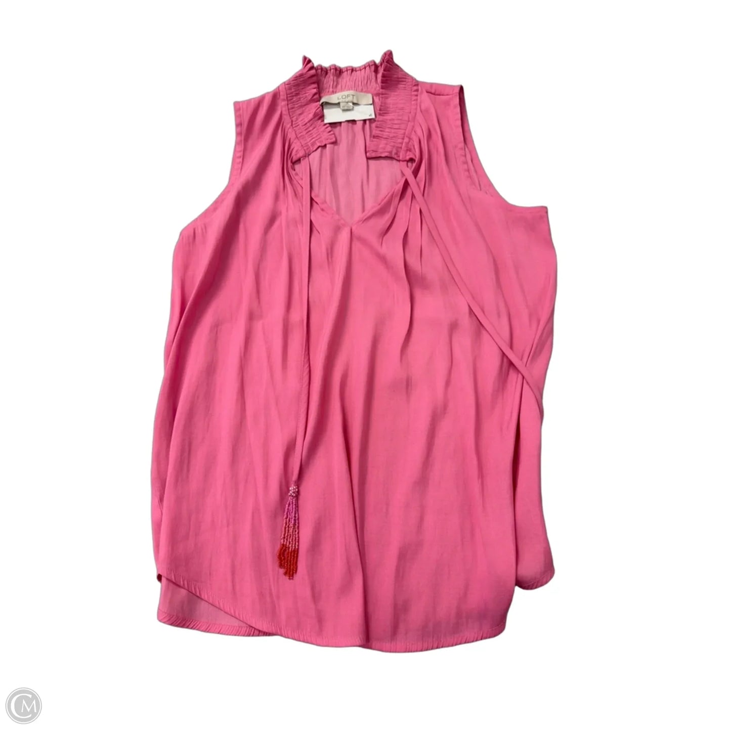 Top Sleeveless By Loft In Pink, Size: Xs