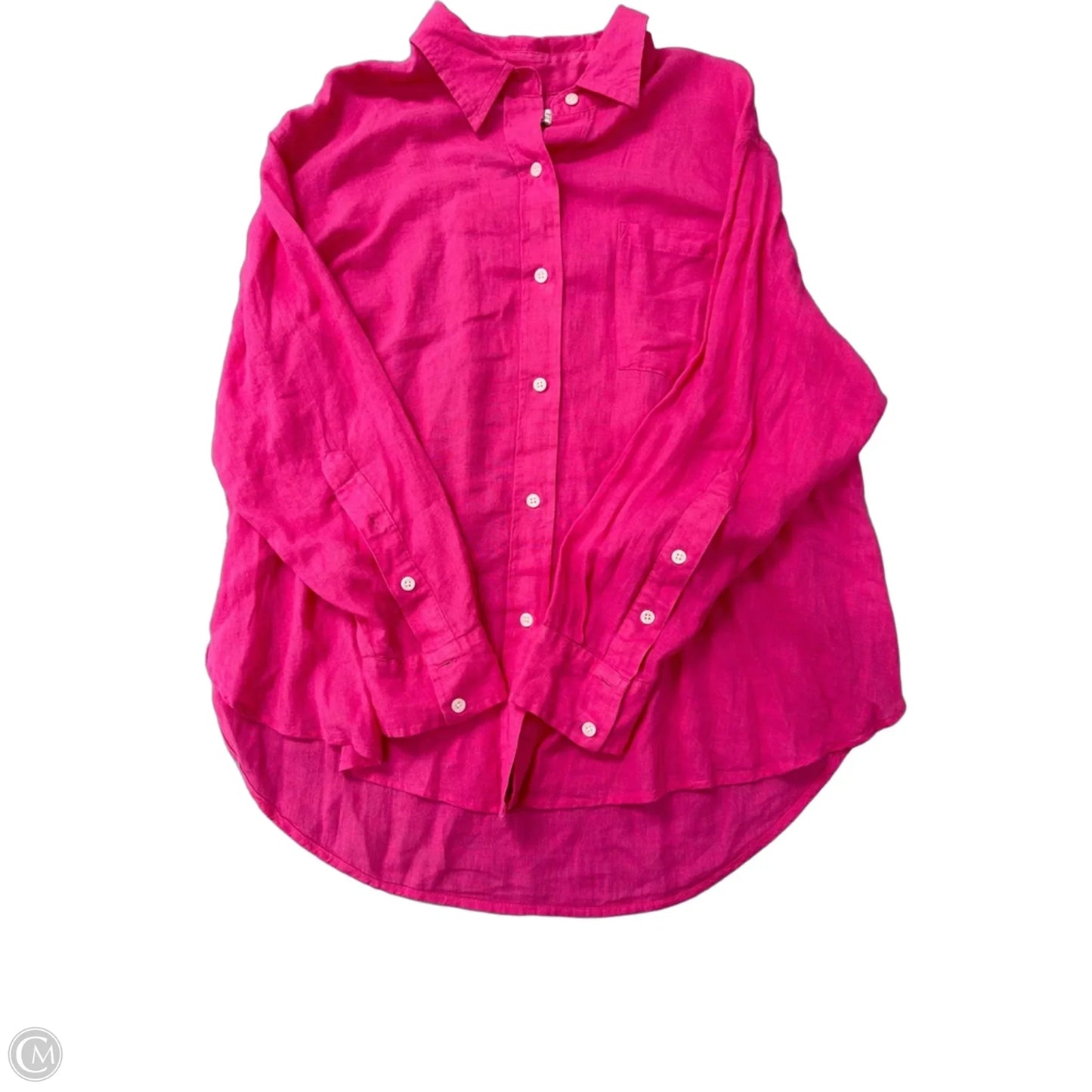Top Long Sleeve By Sonoma In Pink, Size: Xl