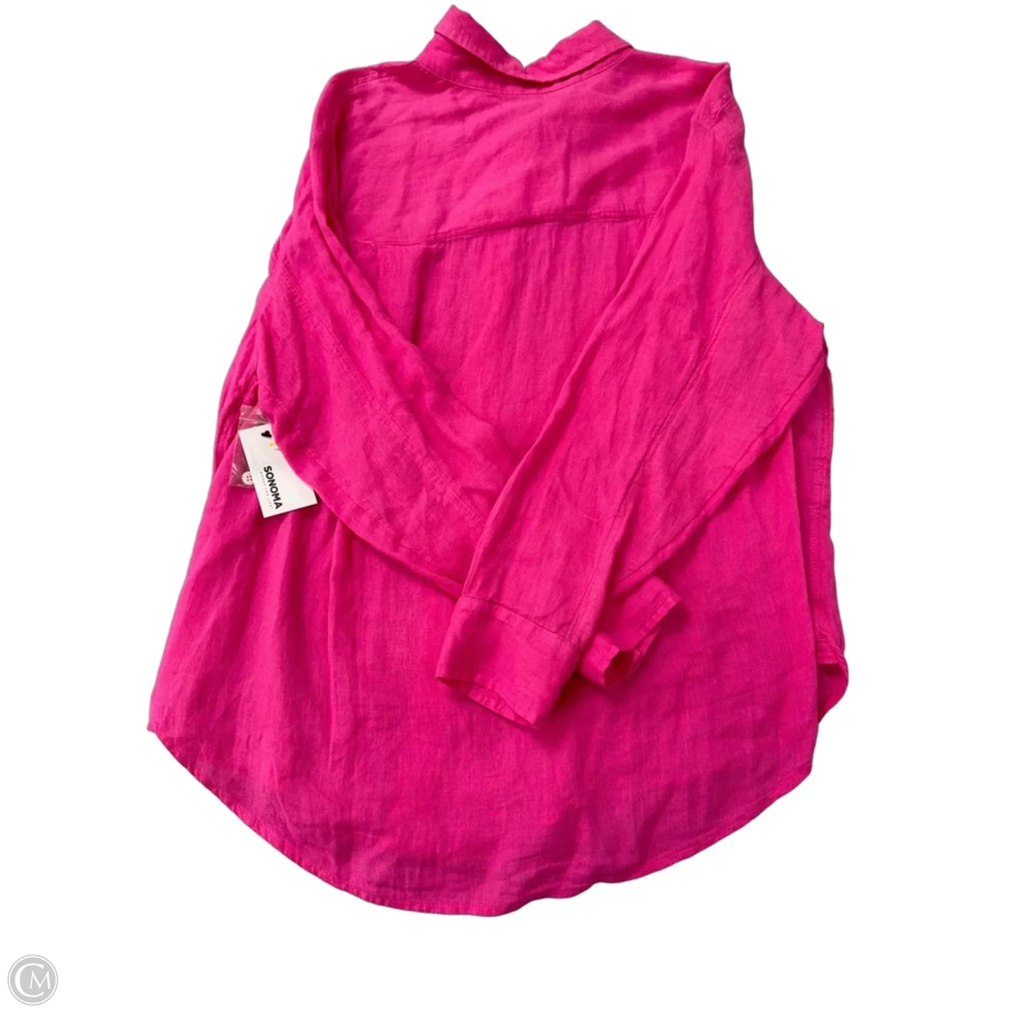 Top Long Sleeve By Sonoma In Pink, Size: Xl