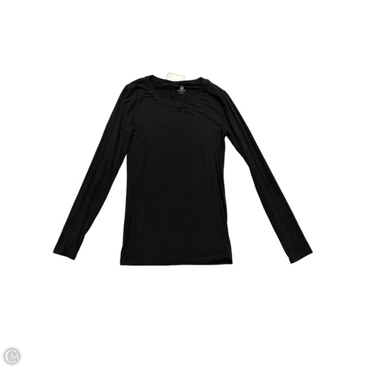 Top Long Sleeve Basic By Gap In Black, Size: S