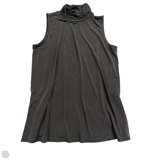 Top Sleeveless By Susan Graver In Black, Size: L