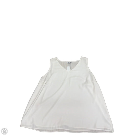 Top Sleeveless By Nine West Apparel In Cream, Size: 1x
