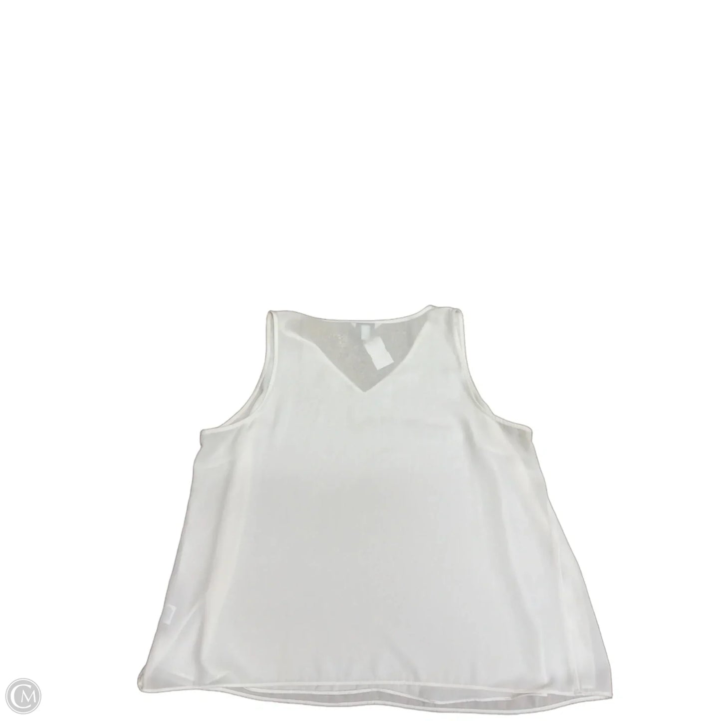 Top Sleeveless By Nine West Apparel In Cream, Size: 1x
