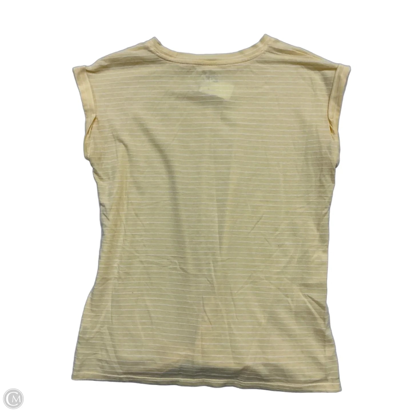 Top Short Sleeve By Maurices In Yellow, Size: S