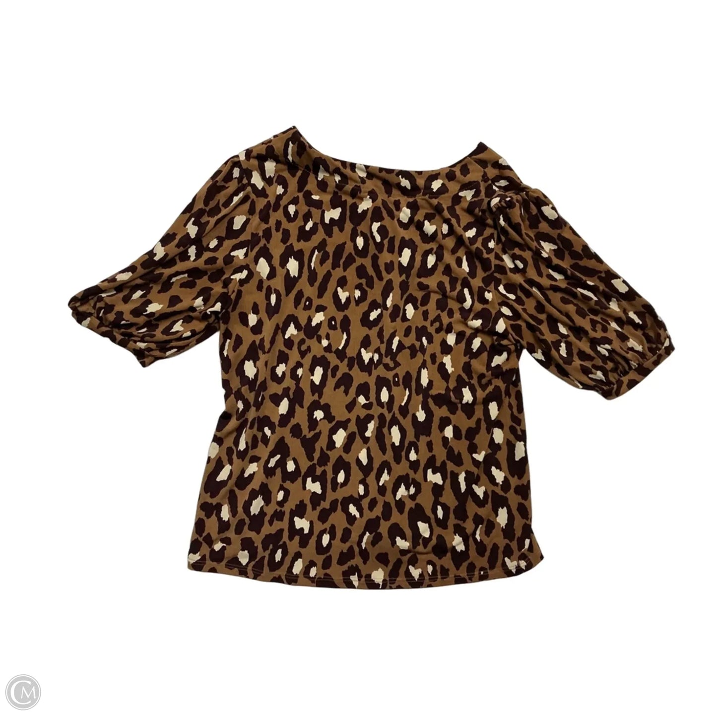 Top Short Sleeve By Clothes Mentor In Animal Print, Size: M