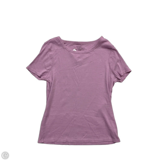 Top Short Sleeve By Time And Tru In Purple, Size: L