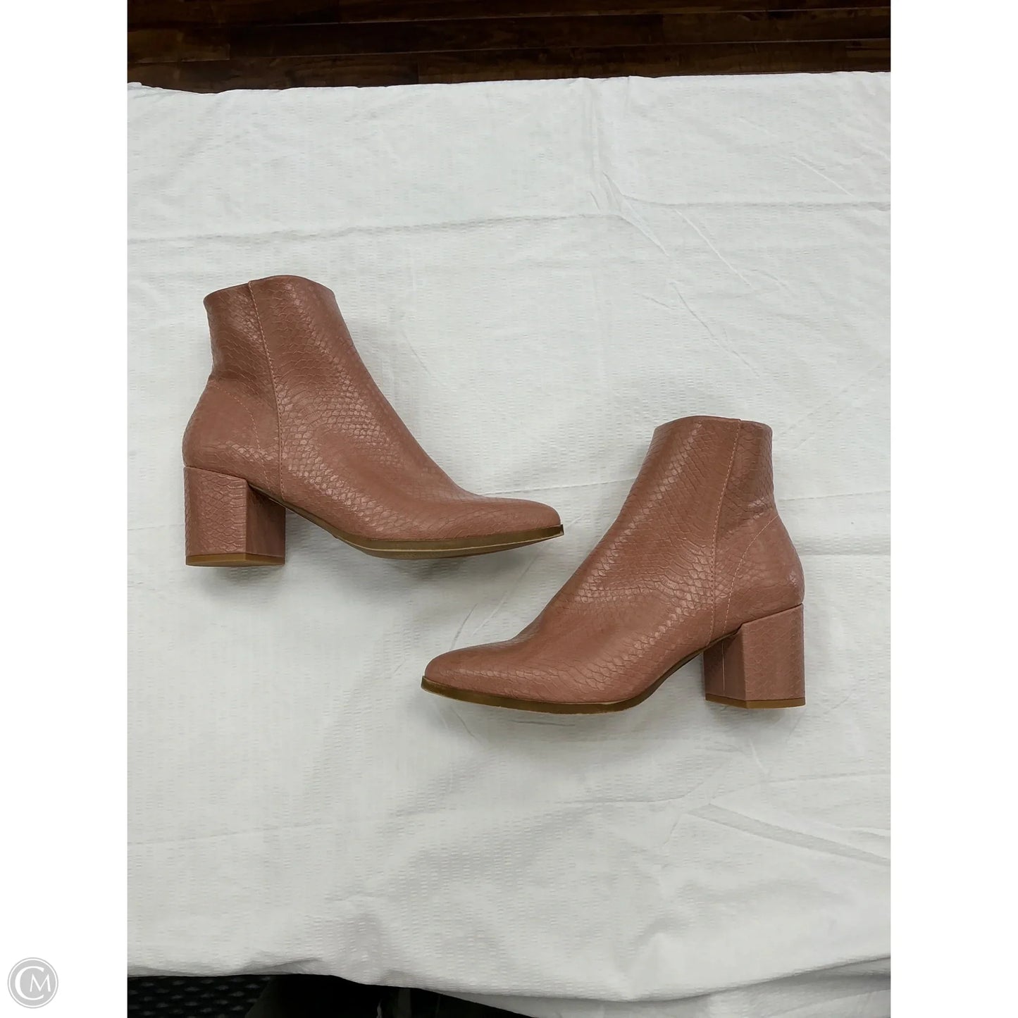 Boots Ankle Heels By Madden Girl In Pink, Size: 8.5