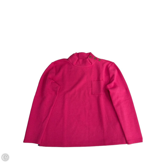 Top Long Sleeve By Talbots In Pink, Size: M