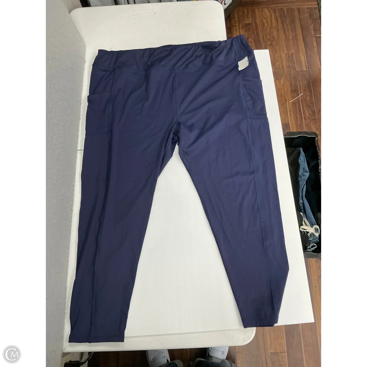 Athletic Leggings By Clothes Mentor In Navy, Size: 3x
