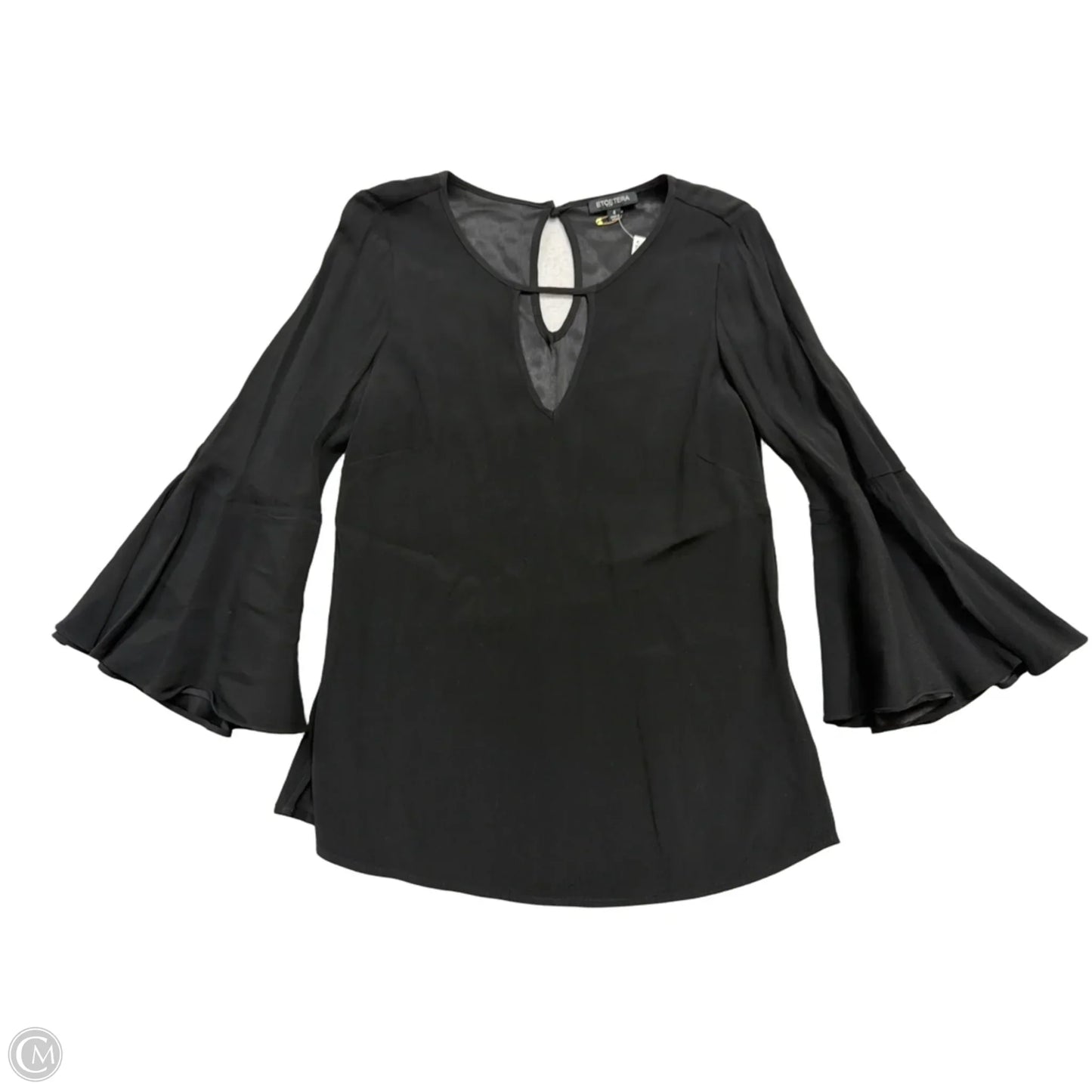 Top Long Sleeve By Etcetra In Black, Size: S