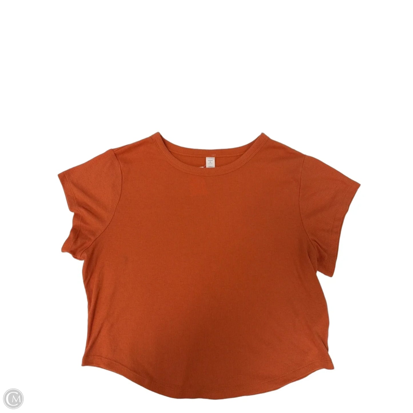 Top Short Sleeve Basic By Old Navy In Orange, Size: Xl