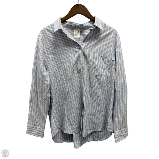 Top Long Sleeve By Gap In Striped Pattern, Size: Xl