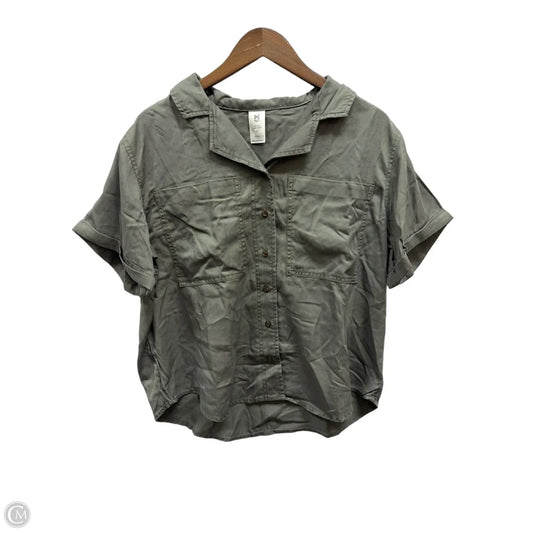 Top Short Sleeve By Members Mark In Green, Size: L
