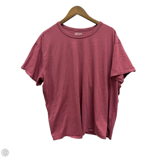 Top Short Sleeve By Torrid In Maroon, Size: 2x