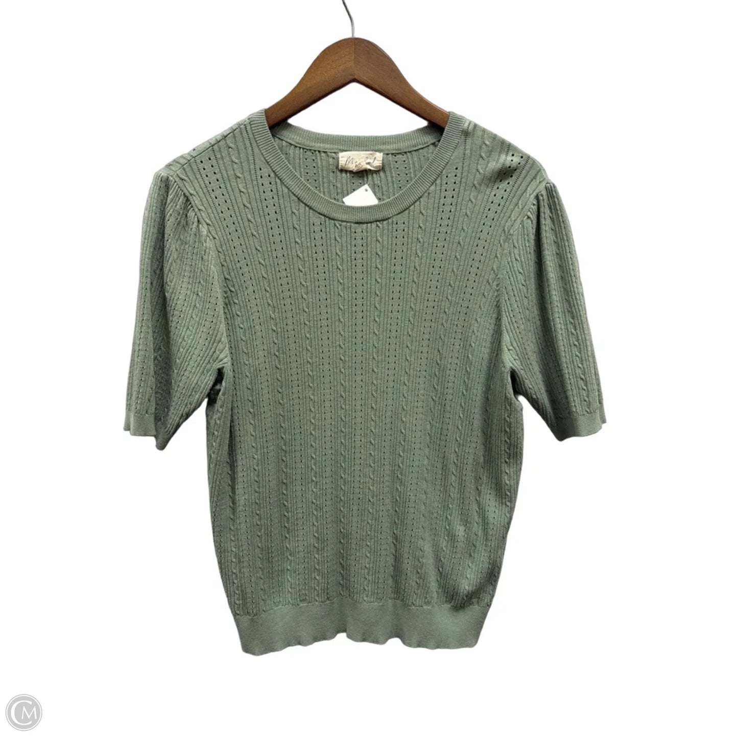 Top Short Sleeve By Marled In Green, Size: Xl
