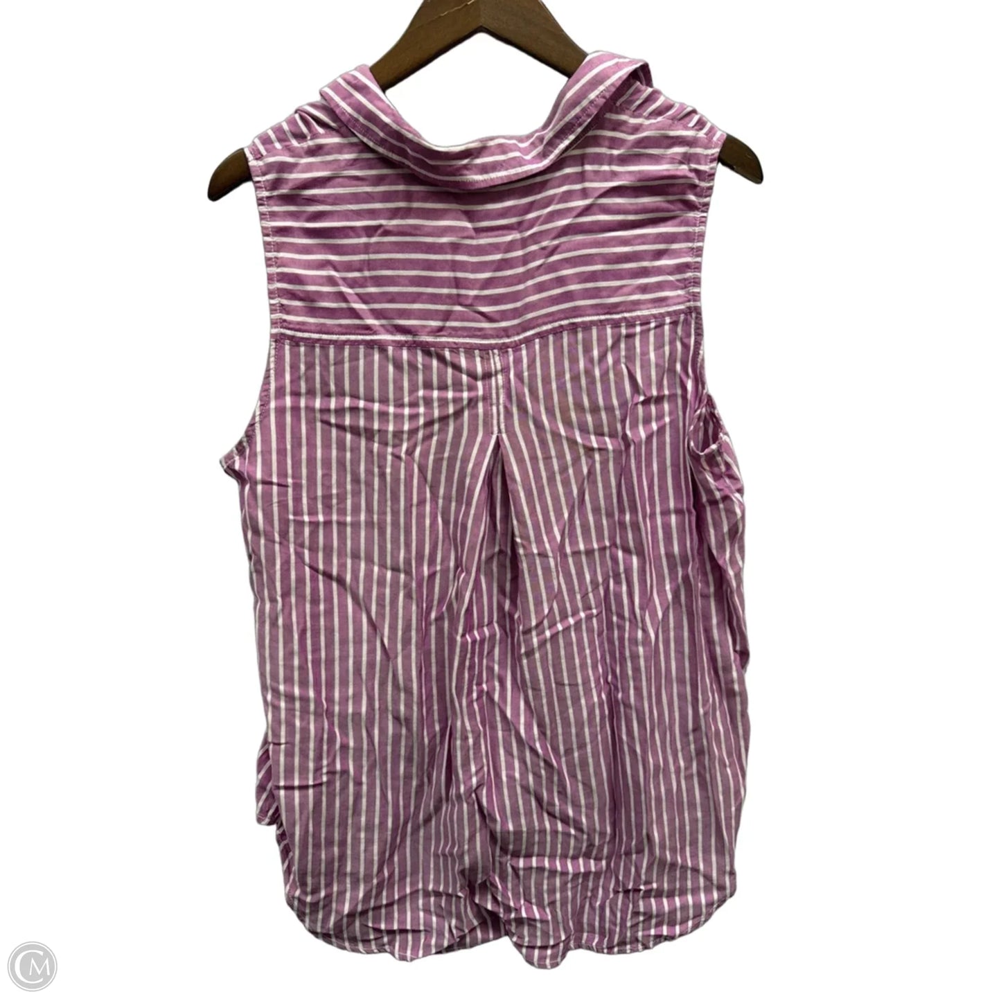 Top Sleeveless By Beachlunchlounge In Striped Pattern, Size: L