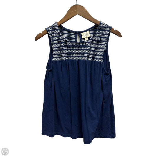 Top Sleeveless By St Johns Bay In Navy, Size: Xs