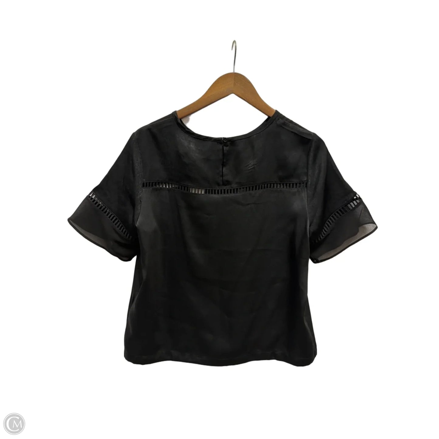 Top Short Sleeve By Dkny In Black, Size: M