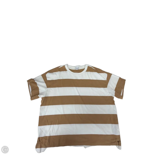 Top Short Sleeve By Old Navy In Striped Pattern, Size: M