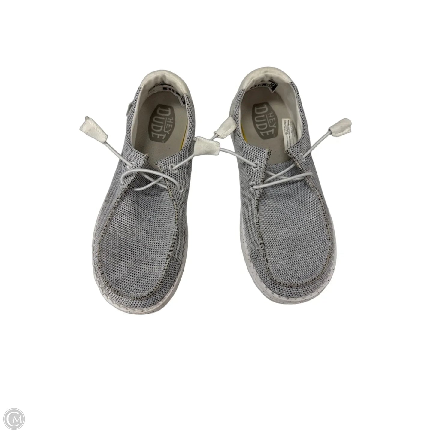 Shoes Flats By Hey Dude In Grey, Size: 9