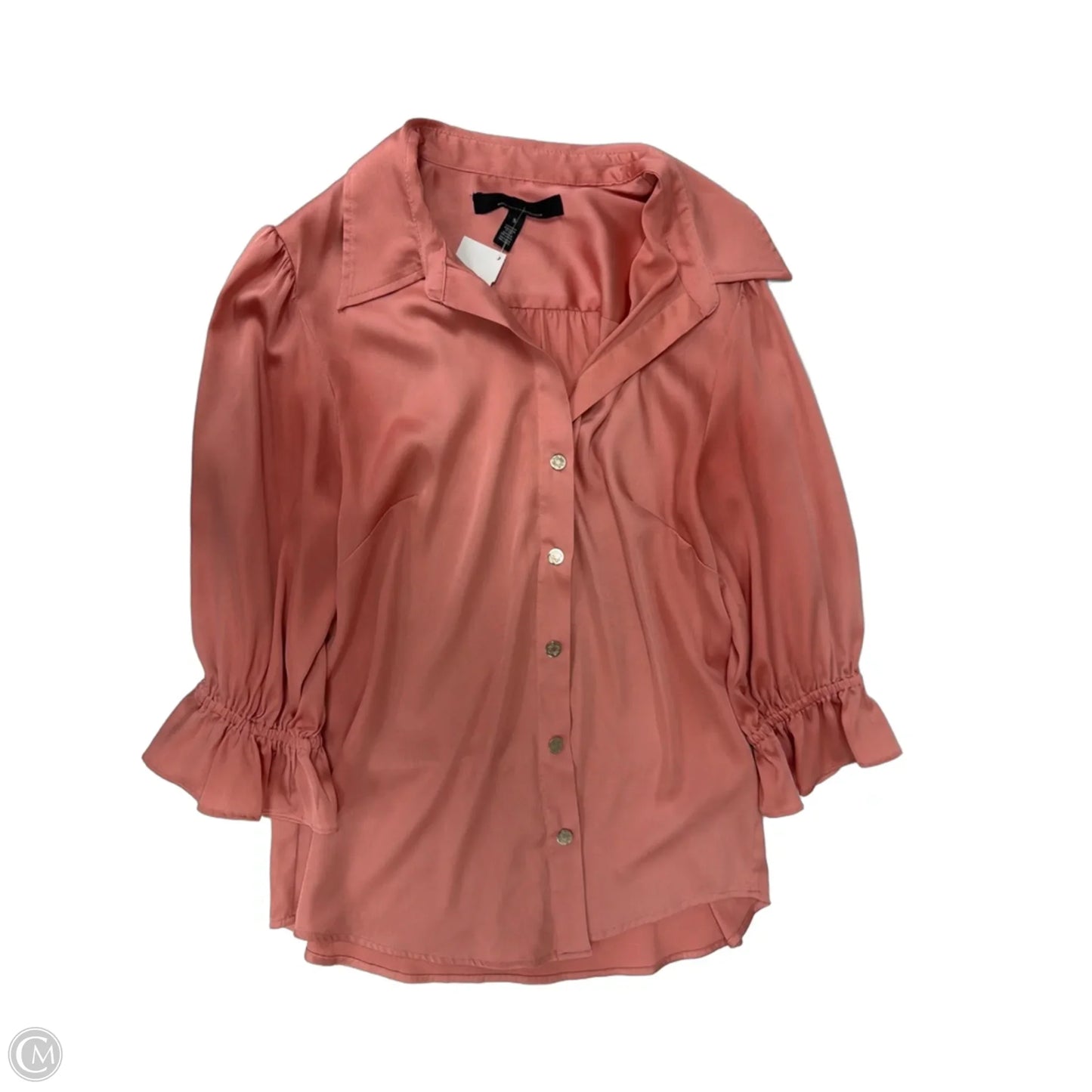 Top Short Sleeve By White House Black Market In Pink, Size: S