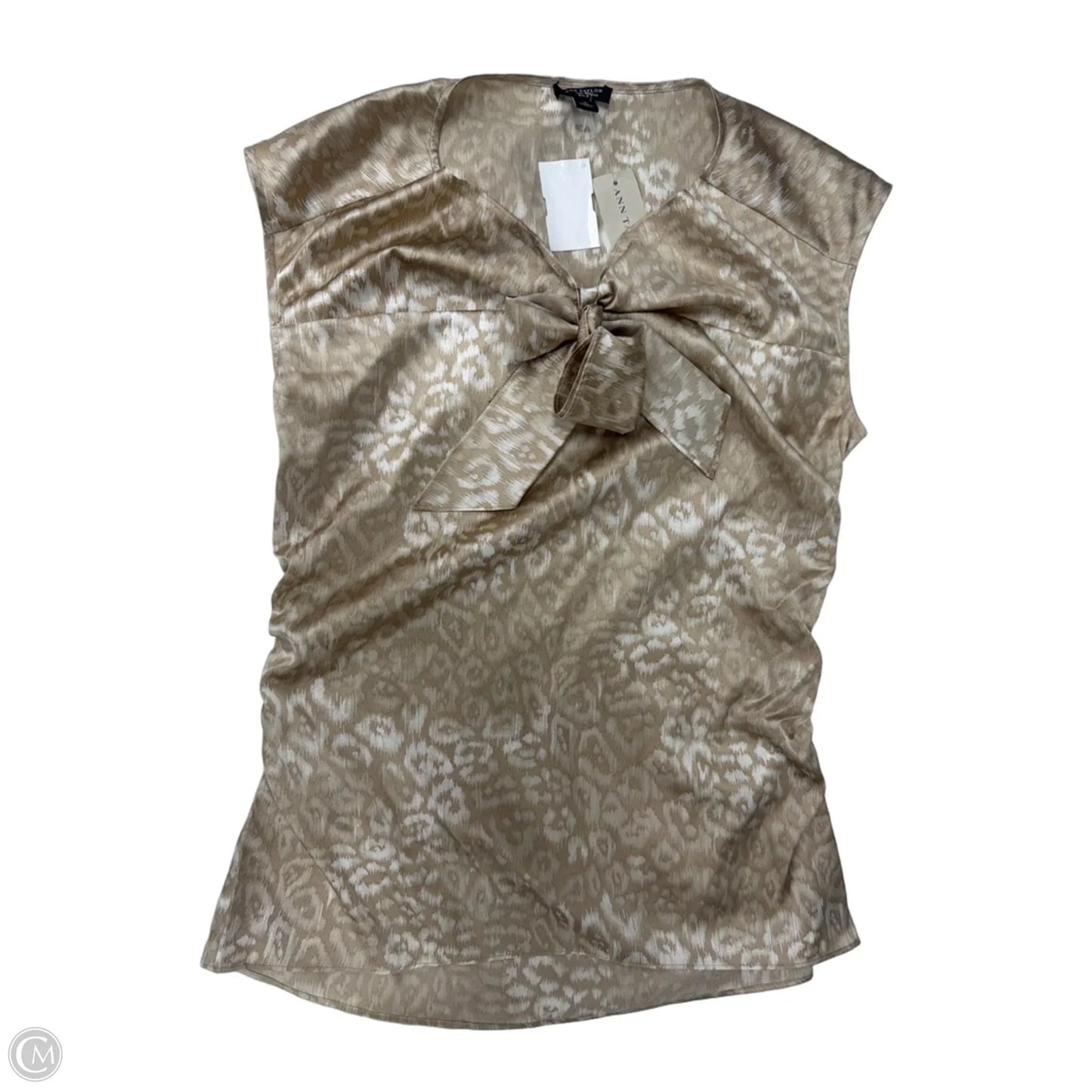 Top Sleeveless By Ann Taylor In Brown, Size: S