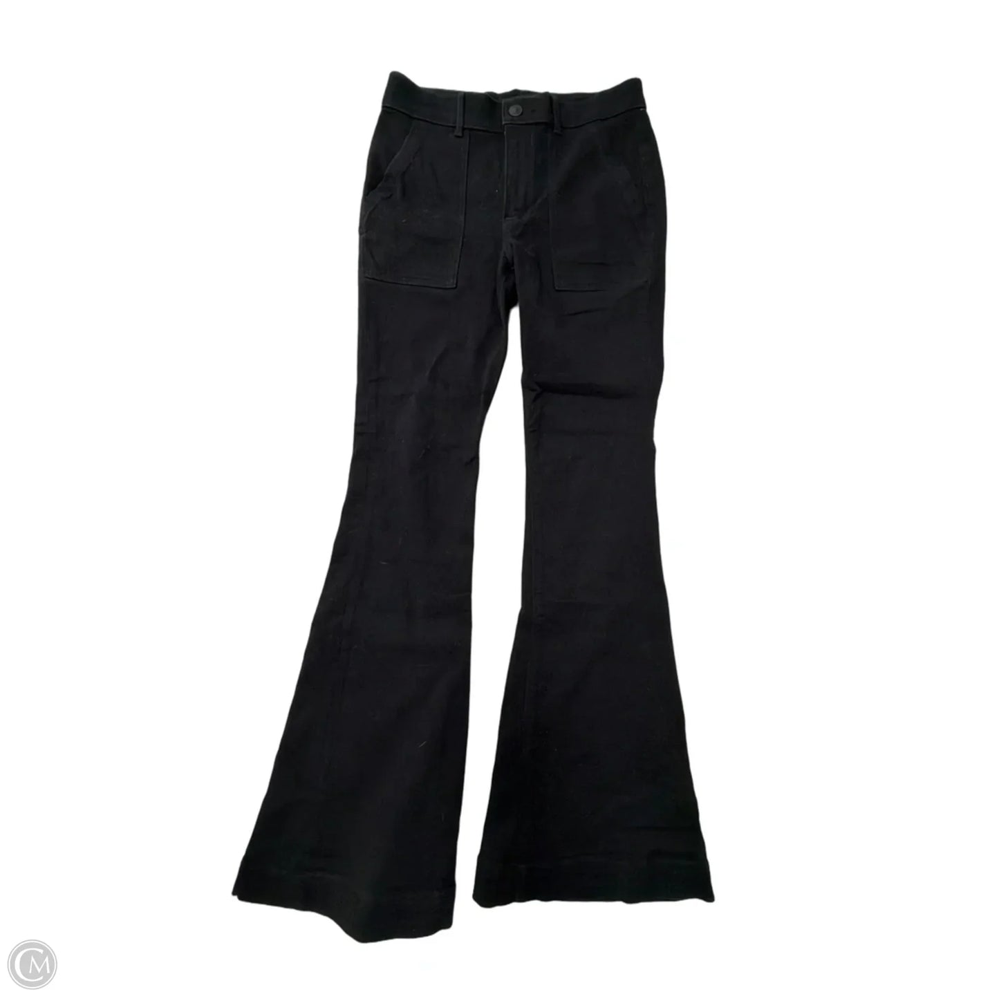Jeans Flared By Express In Black Denim, Size: 4