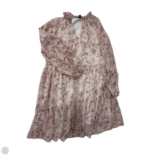 Dress Casual Short By Express In Pink, Size: S