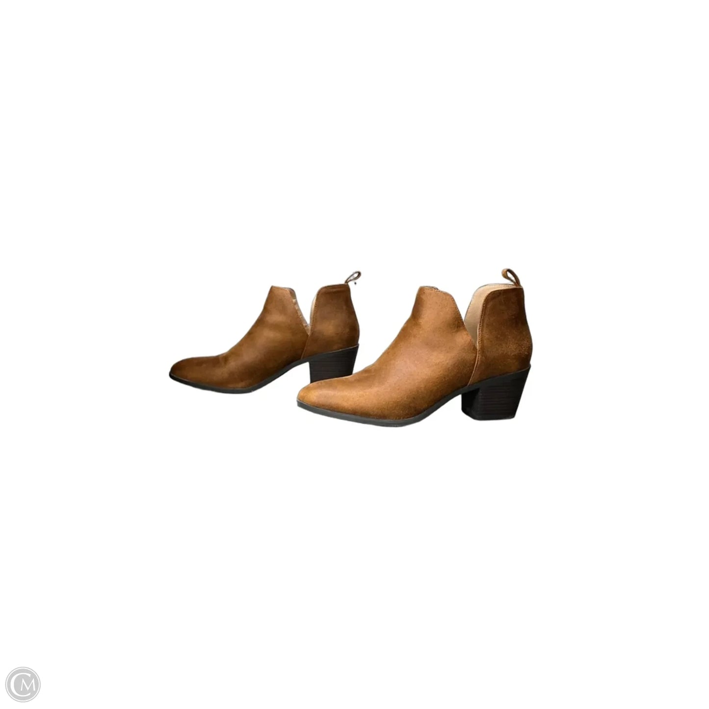 Boots Ankle Heels By Journee In Brown, Size: 8.5