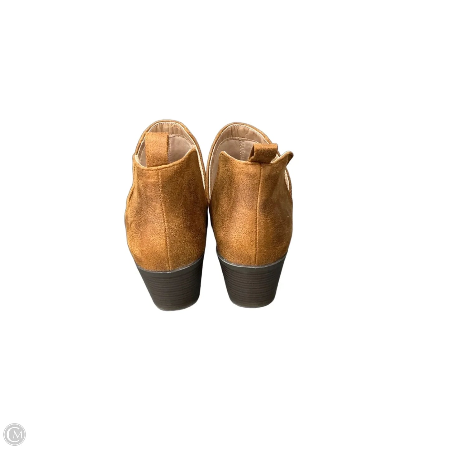 Boots Ankle Heels By Journee In Brown, Size: 8.5