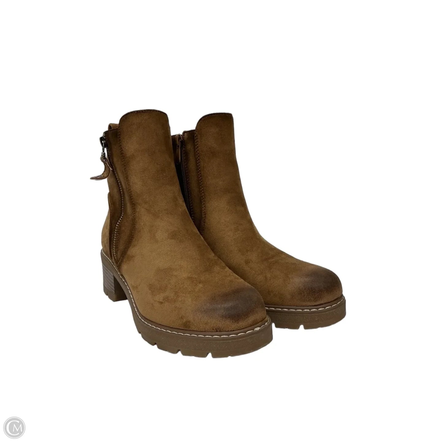 Boots Ankle Heels By Pierre Dumas In Brown, Size: 9
