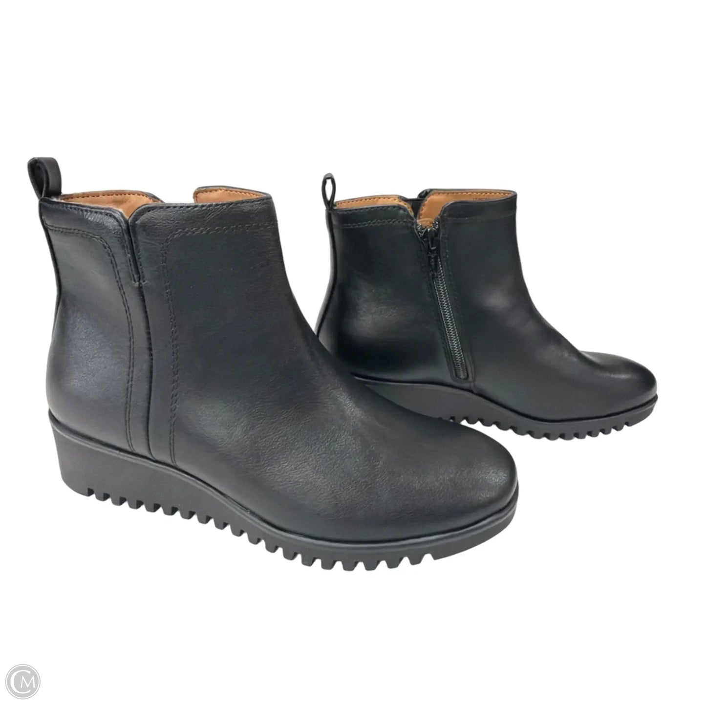 Boots Ankle Flats By Sofft In Black, Size: 6.5