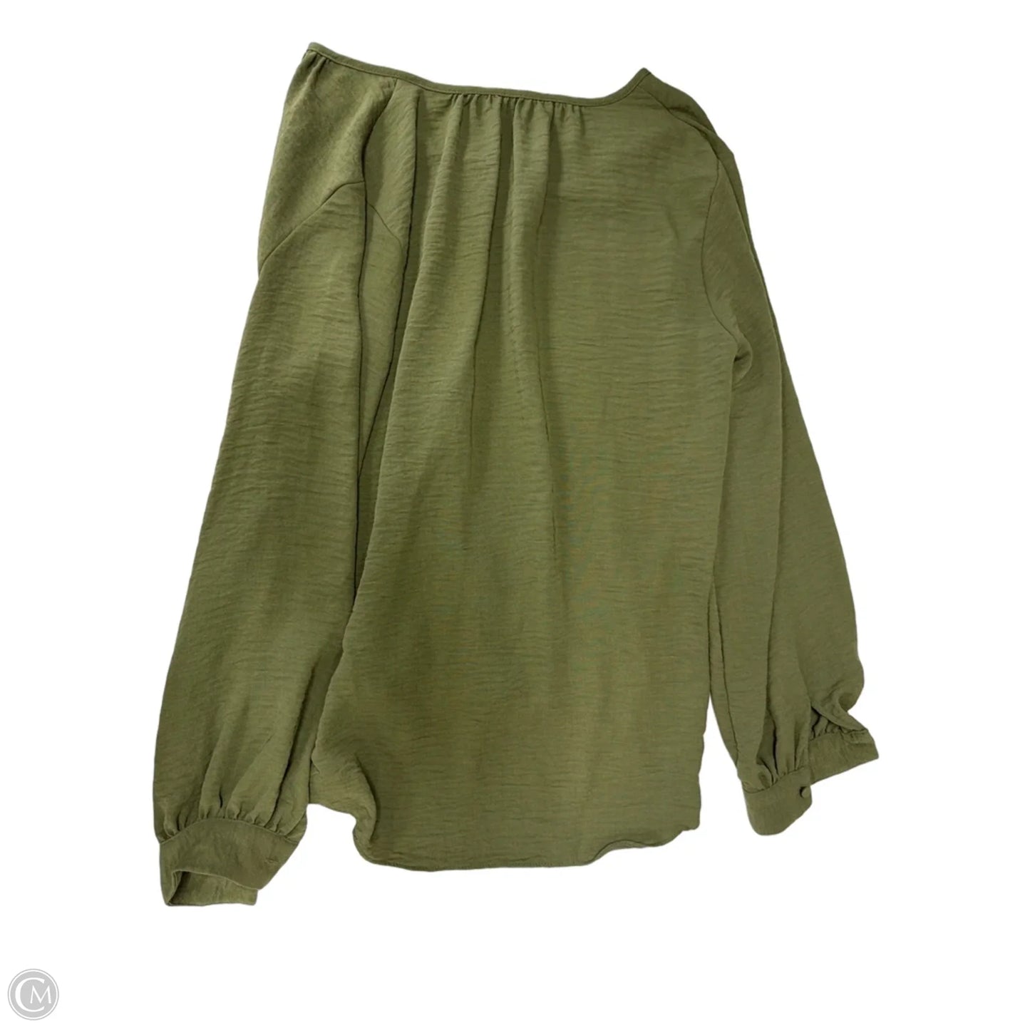 Top Long Sleeve By Nine West Apparel In Green, Size: M