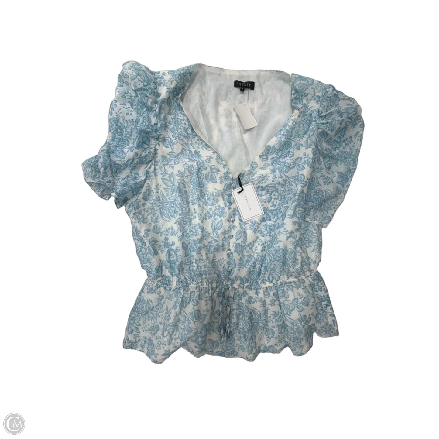Top Short Sleeve By 1.state In Floral Print, Size: L