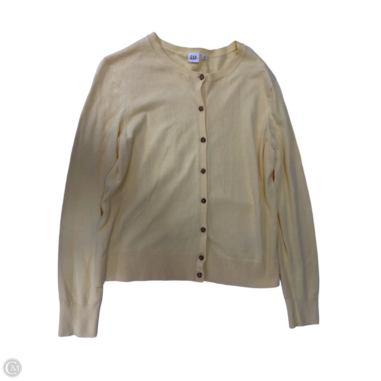 Cardigan By Gap In Yellow, Size: L