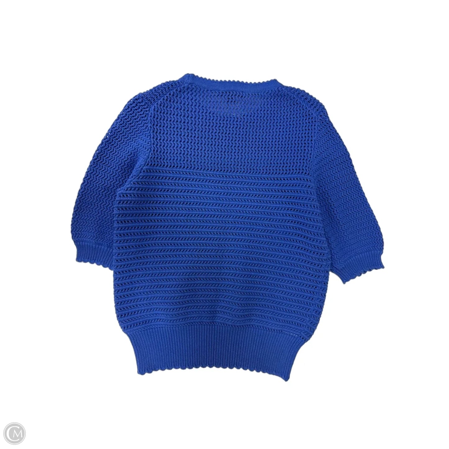 Top Short Sleeve By Ann Taylor In Blue, Size: M